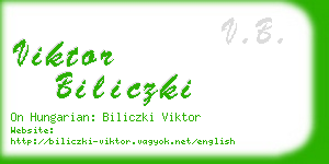 viktor biliczki business card